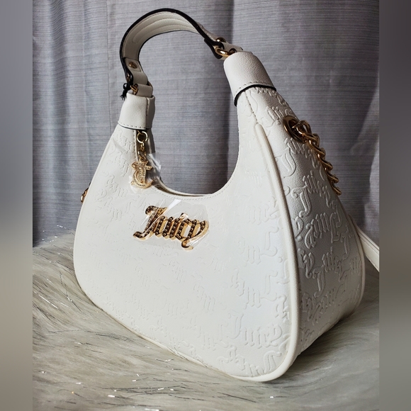 JUICY COUTURE white semi charmed coho crossbody bag - Picture 6 of 8